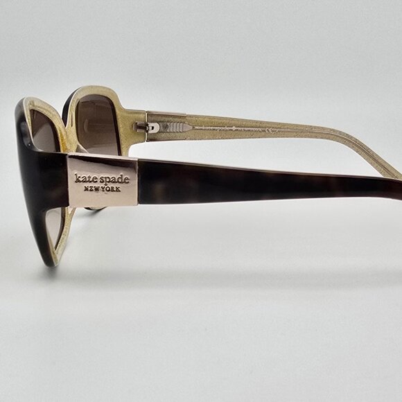 Kate Spade New York Lulu Tortoise Frame Brown Gradient Lens Sunglasses w/ Case